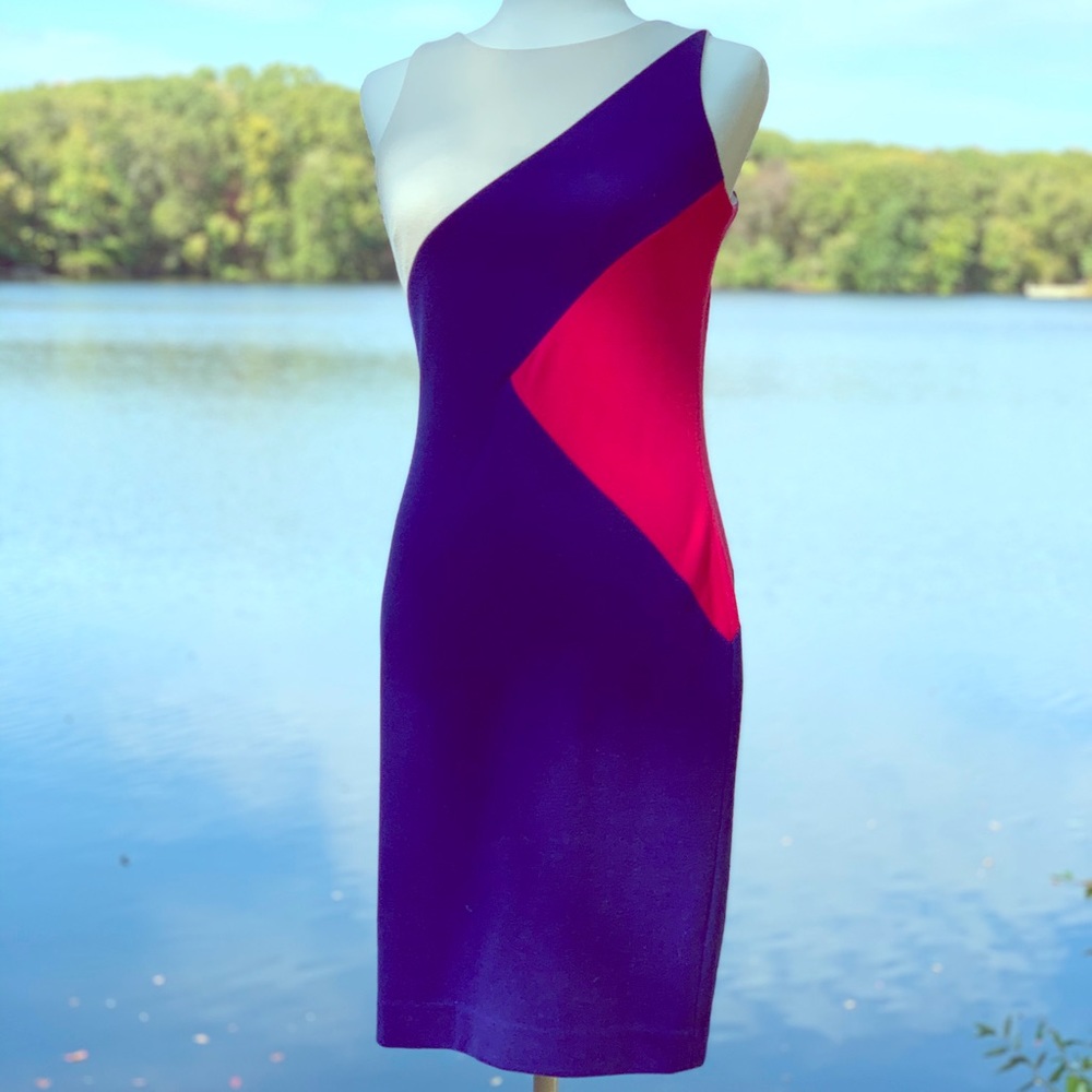 Chaps Colorblock Sheath Dress